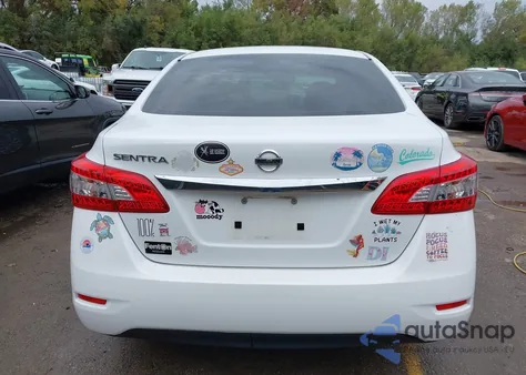2015 Nissan Sentra S из США, поврежденный, VIN 3N1AB7AP3FY284552